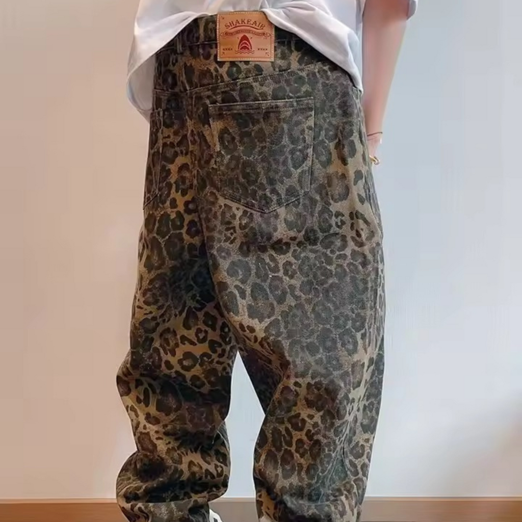 Leopard Print Jeans