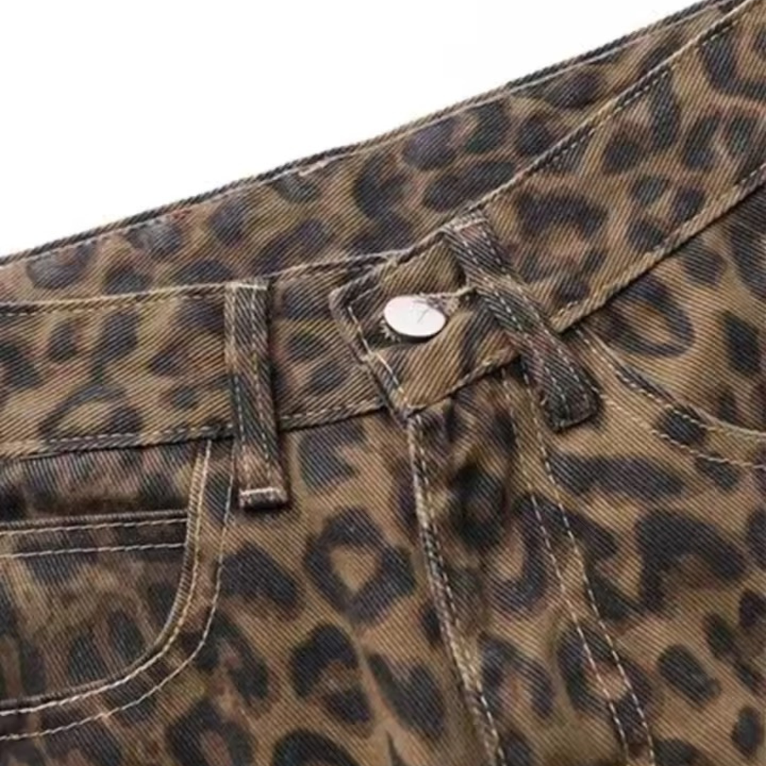 Leopard Print Jeans