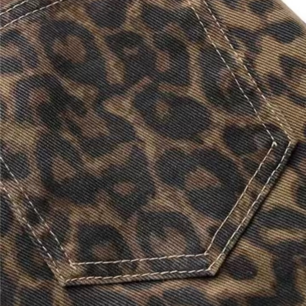Leopard Print Jeans