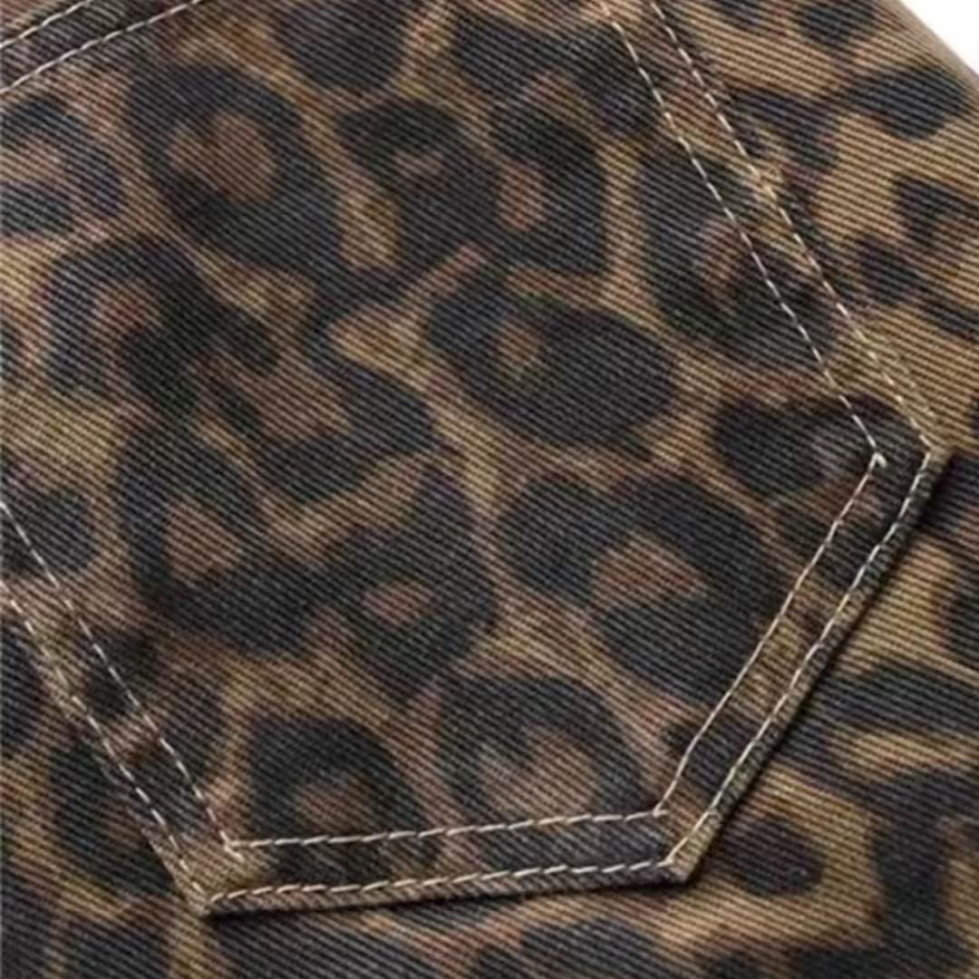Leopard Print Jeans