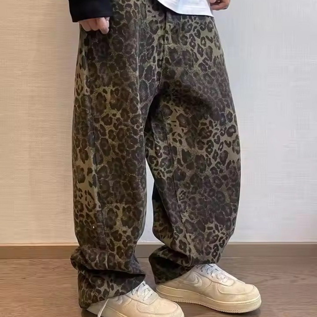 Leopard Print Jeans